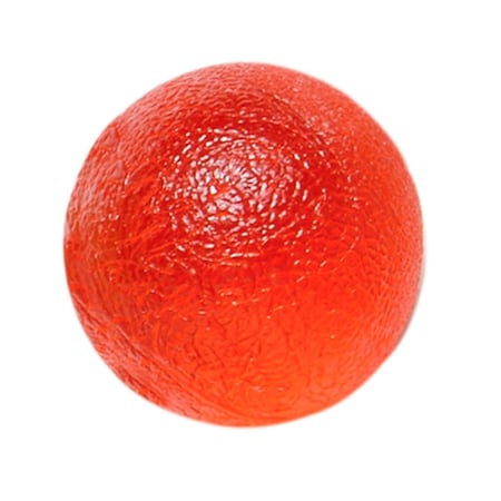 Fabrication Enterprises CanDo Gel Squeeze Ball Standard Circular- Red - Light 10-1492
